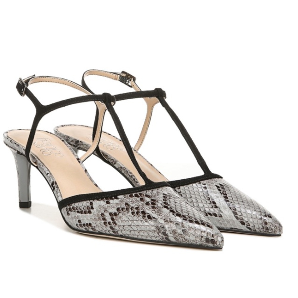 Franco Sarto Pointy Toe T-Strap Pumps 👉🏻Size 7